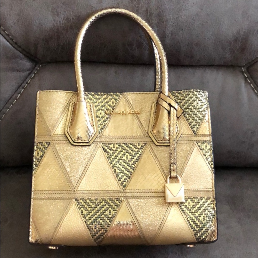 Michael Kors gold bag